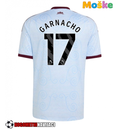 Moške Nogometnih dresov Aston Villa Alejandro Garnacho #17 Tretji 2026-27 Kratki rokavi Moške Nogometnih dresov Aston Villa Alejandro Garnacho #17 Tretji 2026-27 Kratki rokavi